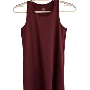 Athletic Works Burgendy Racerback Athletic Tank Size M